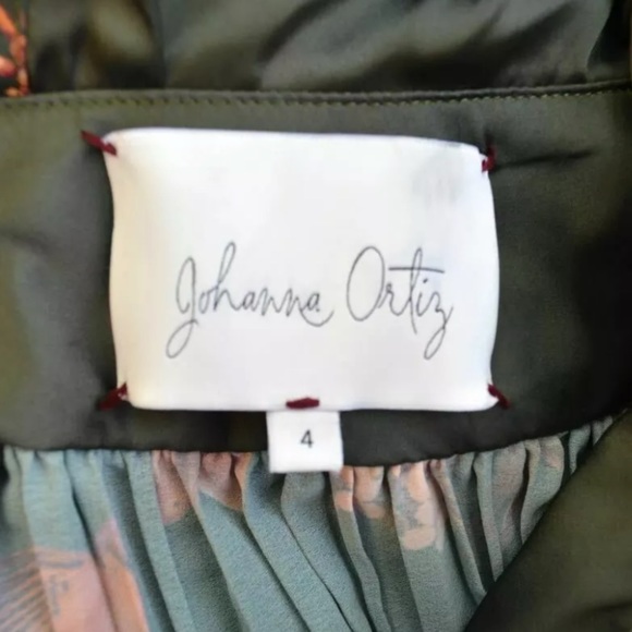 JOHANNA ORTIZ Renaissance Floral Silk Maxi Gown 4 - Picture 12 of 13